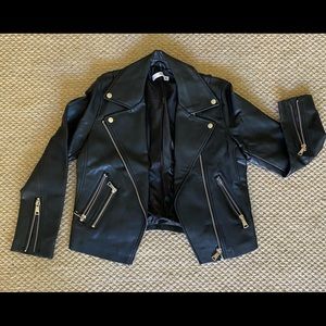 Vegan leather Biker jacket Size M